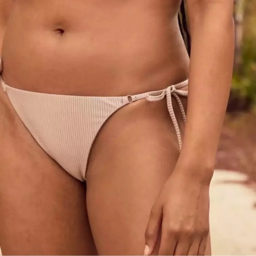 NWT Aerie Ribbed Side Tie Bikini Bottoms